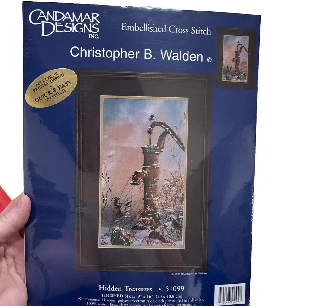 Candamar Designs Christopher Walden Hidden Treasures #51099 Cross Stitch Kit NEW